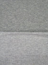 Light Heathered Gray/White Rayon/Polyester Horizontal Stripe Double Faced Jersey Knit 56W