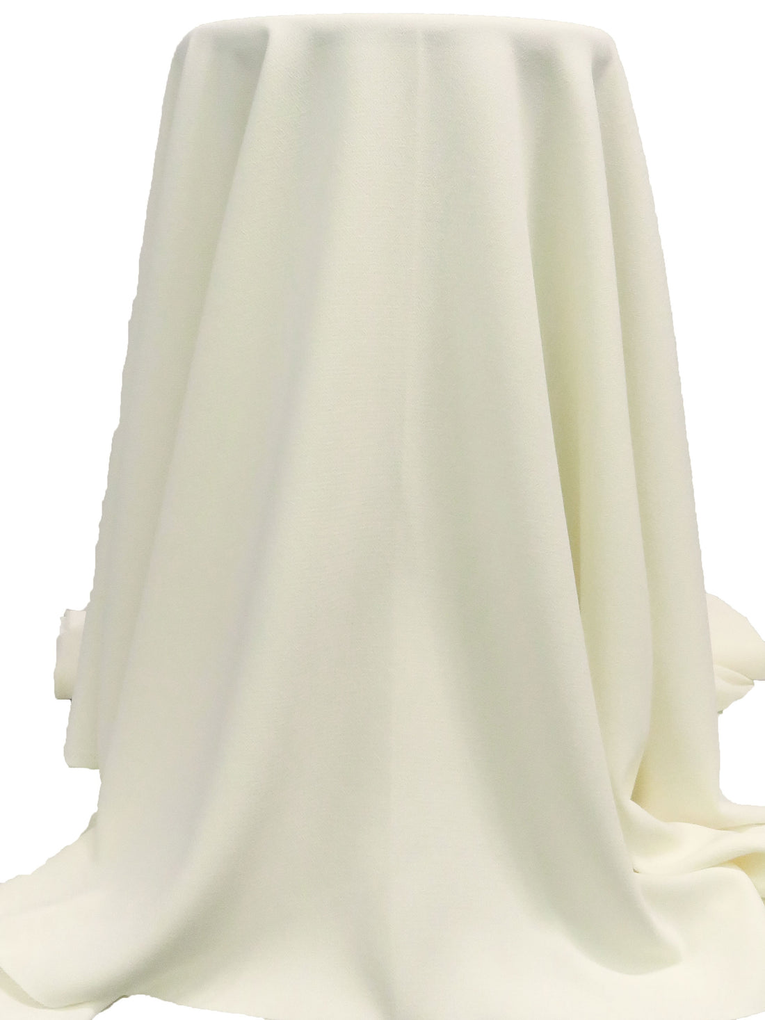 Eggshell Polyester/Lycra Crinkled Double Weave Suiting - NY Designer - 56W