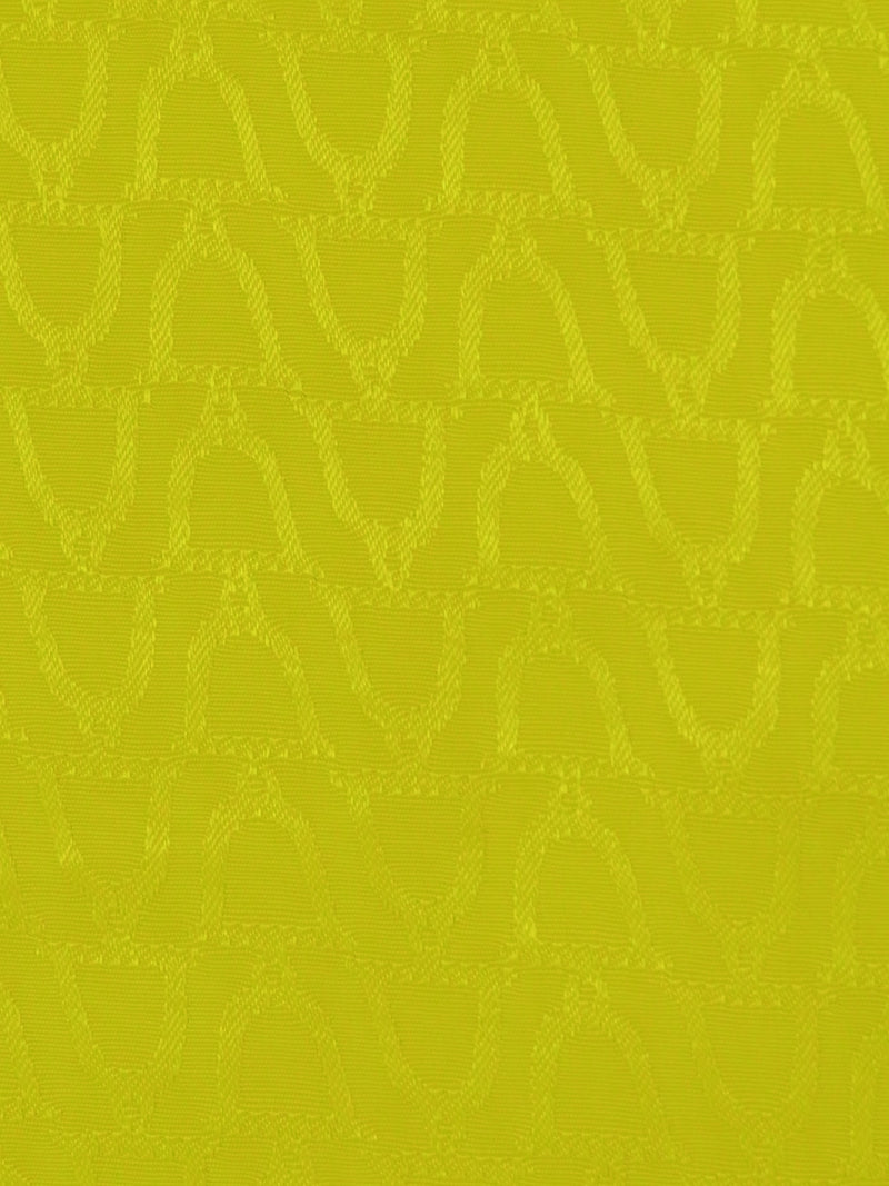 Bright Lemon Yellow 100% Rayon Bells Weave Jacquard Blouseweight Woven - NY Designer - 60W