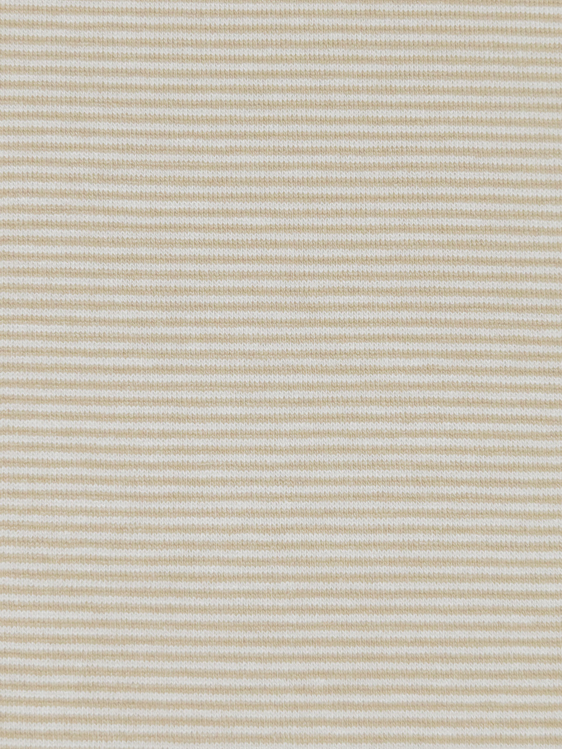 Sand/White Rayon/Lycra Horizontal Mini Stripe Weave Jersey Knit 58W