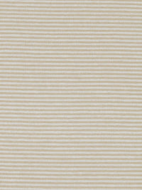 Sand/White Rayon/Lycra Horizontal Mini Stripe Weave Jersey Knit 58W
