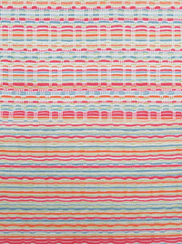 White/Brink Pink/Slate Blue/Multi Polyester/Lycra Novelty Weave Knit 60W