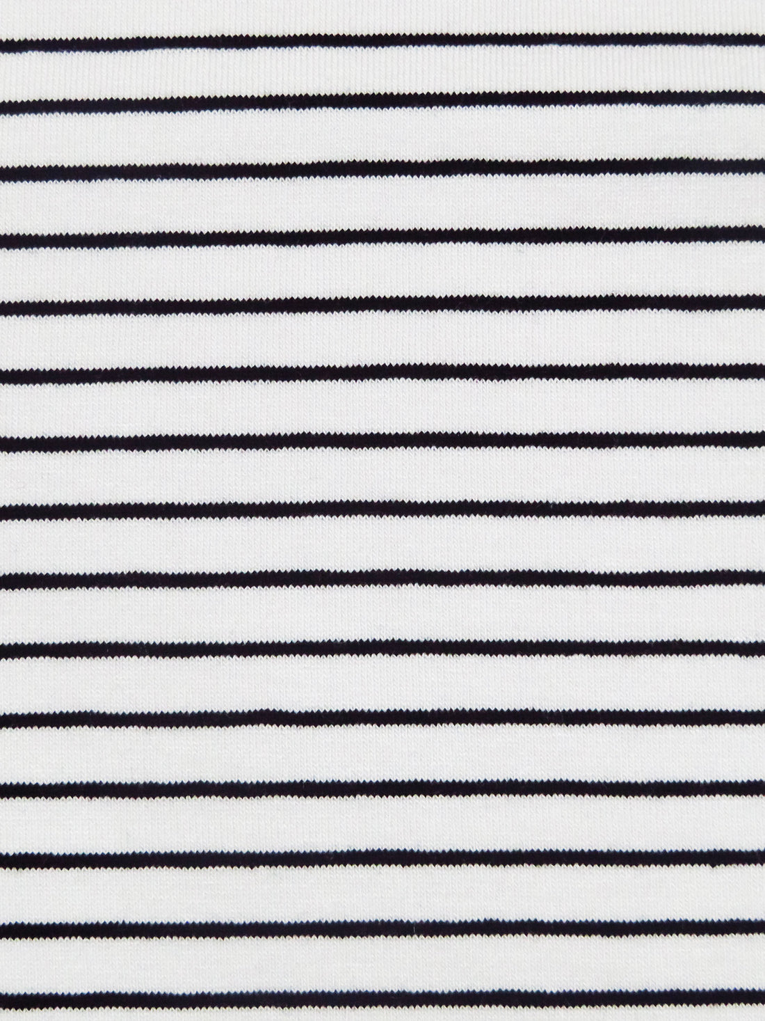 White/Black Rayon/Lycra Horizontal Stripe Weave Jersey Knit 61W