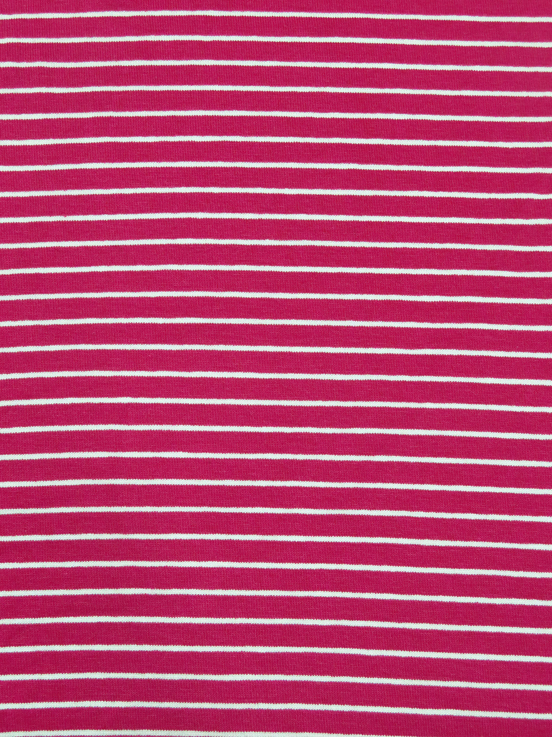 Razzmatazz/White Rayon/Lycra Horizontal Stripe Weave Jersey Knit 61W