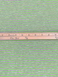 Light Green/Heathered Gray Rayon/Lycra Horizontal Stripe Jersey Knit 61W