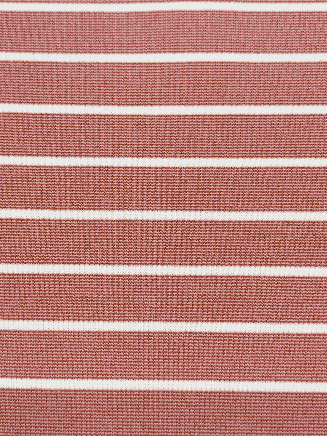 Regal Red/White Rayon/Nylon/Lycra Horizontal Stripe Ponte Knit 60W