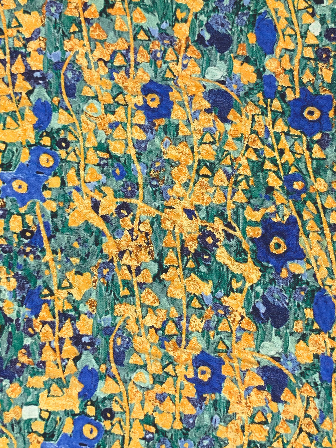 Cobalt Blue/Mimosa/Multi 100% Cotton Abstract Print Quilt Weight Woven - Robert Kaufman - 44W