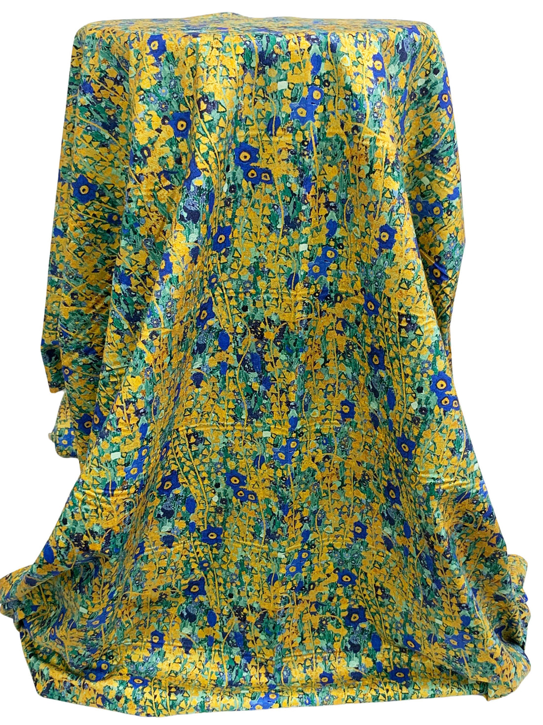 Cobalt Blue/Mimosa/Multi 100% Cotton Abstract Print Quilt Weight Woven - Robert Kaufman - 44W