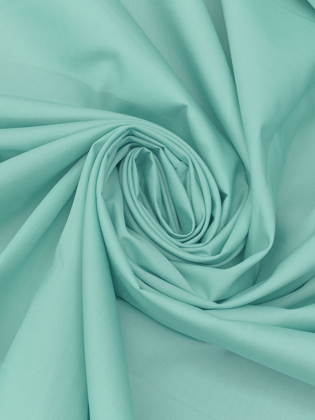 Soft Tranquil Teal Blue 100% Cotton Superluxe Poplin - Robert Kaufman - 44W