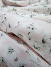 Pale Pink/White/Light Gray Cotton/Rayon Floral Print Jersey Knit 60W