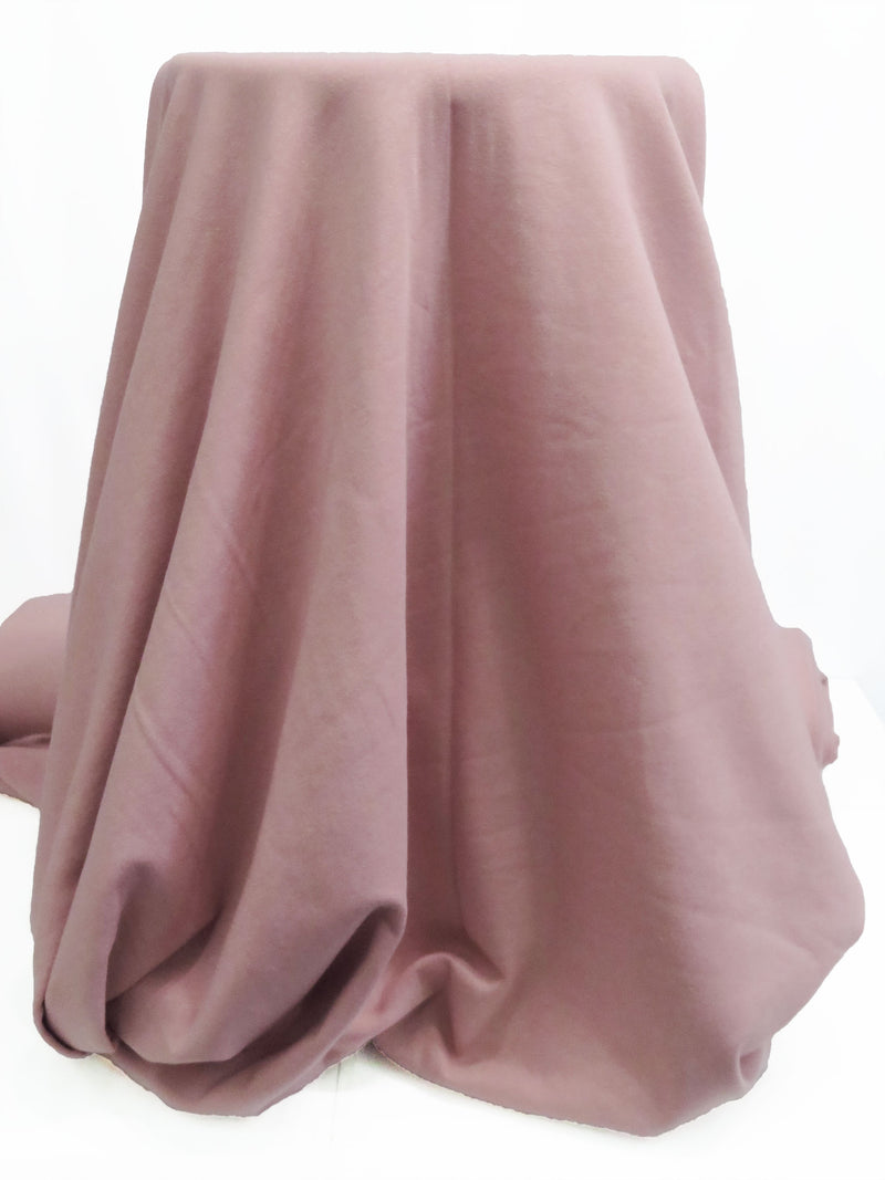 Dusty Mauve Cotton/Polyester/Lycra Sweatshirt Fleece - NY Designer - 60W