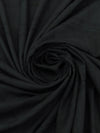 Black Cotton/Spandex Horizontal Woven Novelty Stripe Voile 52W