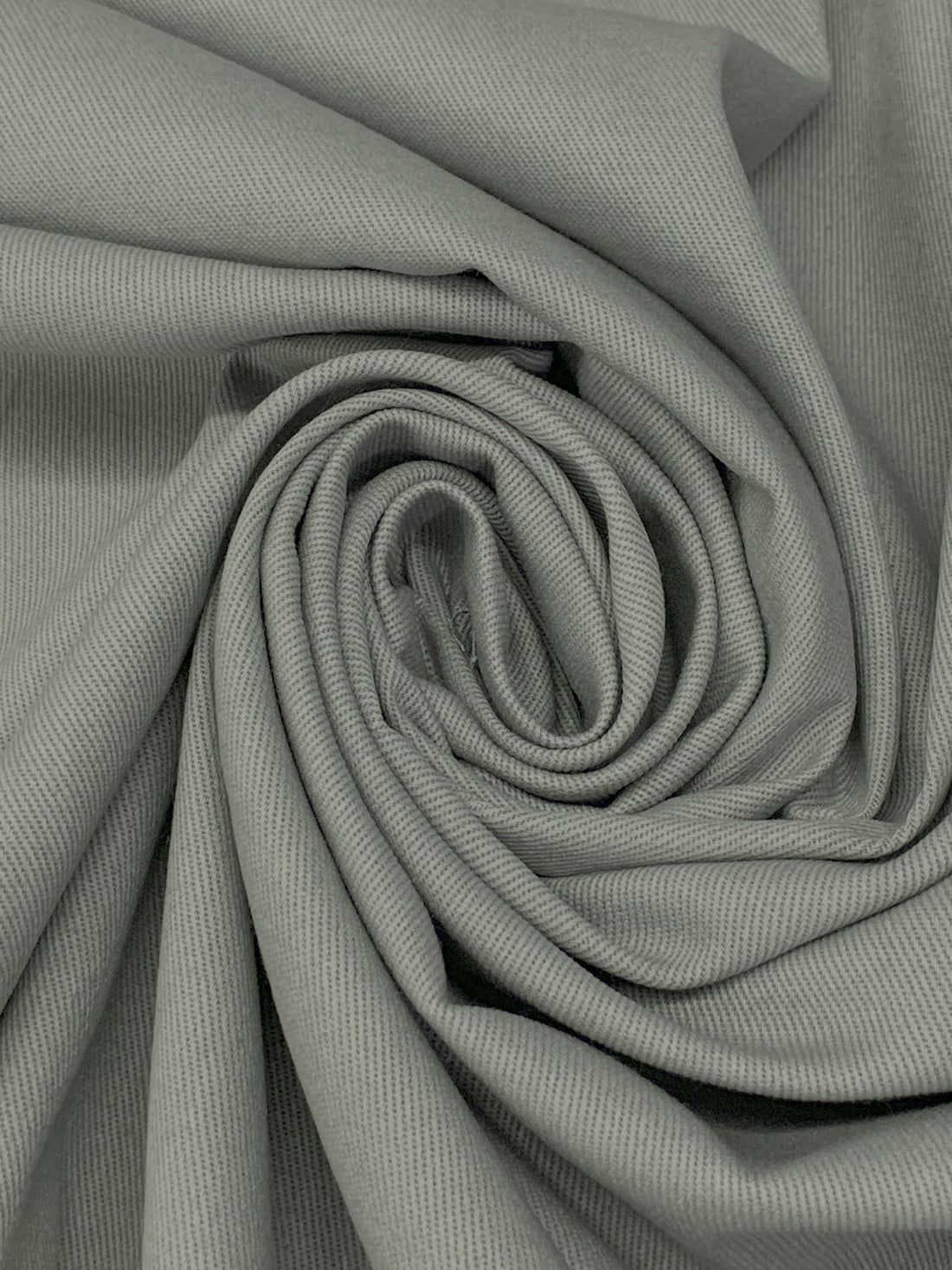 Iron Gray 100% Cotton Denim Twill - NY Designer - 58W