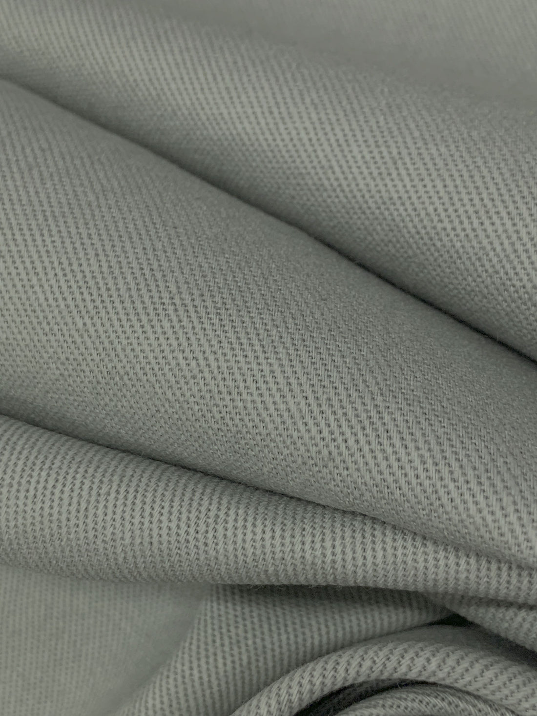 Iron Gray 100% Cotton Denim Twill - NY Designer - 58W