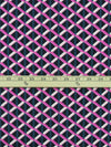 Navy/Dark Teal/Hot Pink/Multi 100% Cotton Modern Lattice Print Lawn - NY Designer - 56W