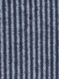 Navy/Slate Blue Polyester/Lycra Vertical Stripe Brushed Sweater Knit 52w