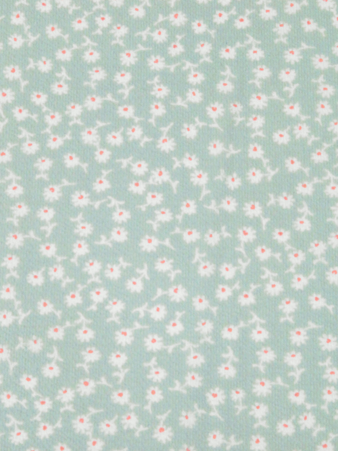 Cambridge Blue/White/Poppy Petal 100% Polyester Small Floral Print Bubble Crepe 59W