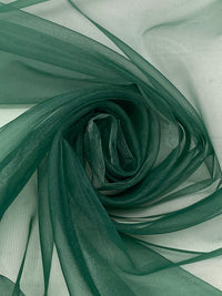 Hunter Green 100% Polyester Organza 55W