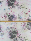 Dark Seaweed/Violet/White/Multi 100% Silk Tie-Dye Print Crepe Chiffon - NY Designer - 52W