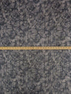 Black/Taupe/Silver/Gold Silk/Lurex Crosshatch Print On Vertical Metallic Stripe Weave Crinkle Chiffon - NY Designer - 54W