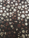 Midnight Espresso Brown/Chantilly Lace/Agreeable Gray/Multi 100% Polyester Ombre Distressed Floral Print Twill Blouse Weight Woven - NY Designer - 56W