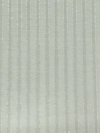 Palest Frosted Laurel/Silver Cotton/Silk/Lurex Vertical Stripe Voile - NY Designer - 54W