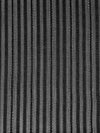 Black Silk/Rayon/Lurex Vertical Satin-Stripe Chiffon - NY Designer - 54W