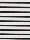 Antique White/Black Rayon/Lycra Horizontal Stripe Jersey Knit 62W