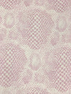 Posh Pink/Cream 100% Silk Snakeskin-Look Print Chiffon 43W