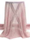 Posh Pink/Cream 100% Silk Snakeskin-Look Print Chiffon 43W