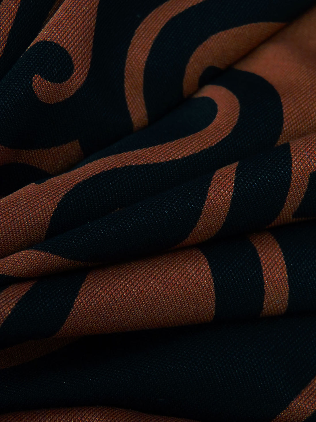SOLD BY THE PANEL ONLY - Black/Muted Kobe/Turquoise/Multi 100% Silk Western Print Knit - Ralph Lauren - 44W