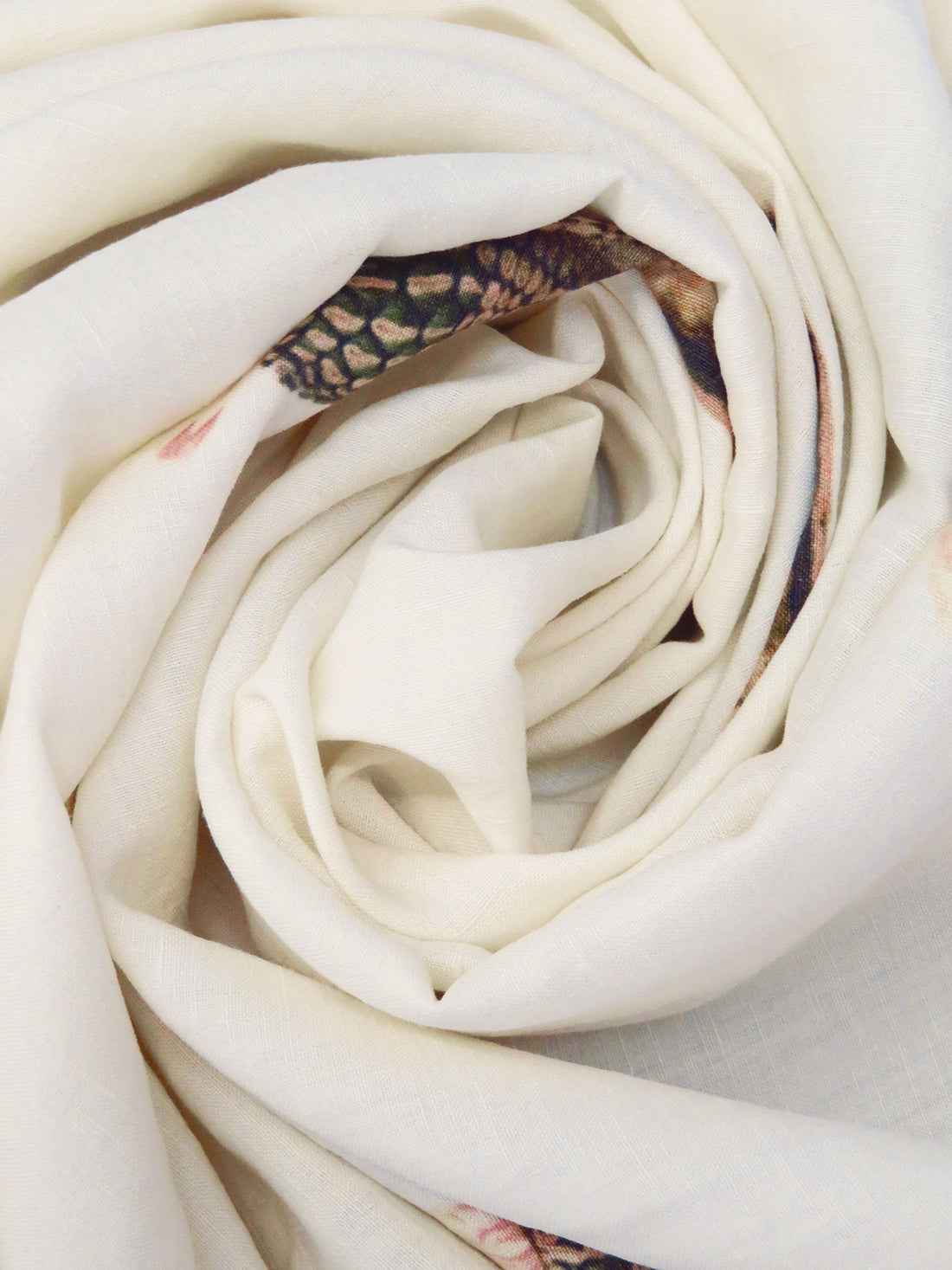 Cream/Dark Green/Sand/Multi Silk/Linen Cactus Cluster Print Slubbed Woven - Ralph Lauren - 44W