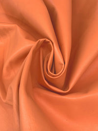 Vivid Nectarine 100% Leather Skin - 5-6 Square Feet