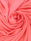 Hot Salmon Pink 100% Rayon Crepe Blouse Weight Woven 54W