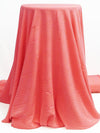 Hot Salmon Pink 100% Rayon Crepe Blouse Weight Woven 54W