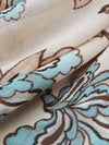 Desert Tan/Lagoon Blue/Chocolate/Multi 100% Polyester Floral Print Georgette 60W