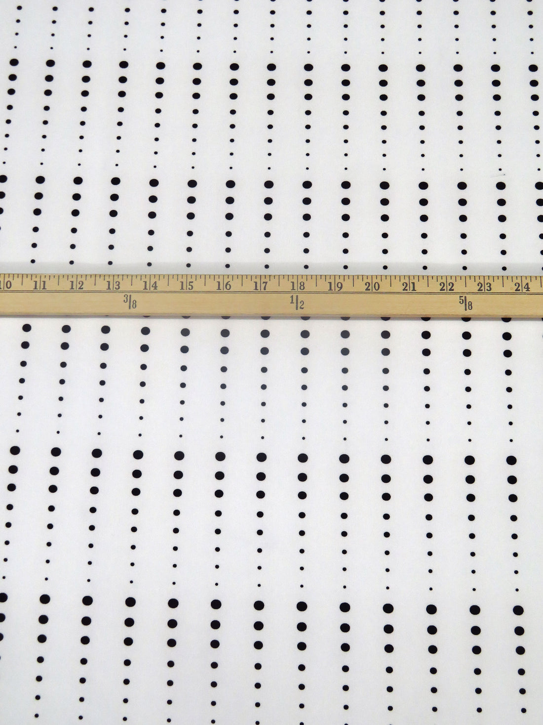 Alabaster/Black Polyester/Lycra Falling Dot Print ITY Knit - NY Designer - 54W
