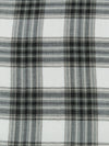 Anchor Gray/Ghost White/Black/Eggshell 100% Rayon Plaid Challis 58W