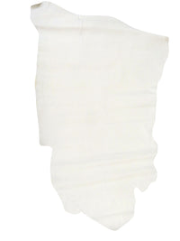 Chalk White 100% Leather Stretch Leather Skin - 4-5 Square Feet - Ralph Lauren