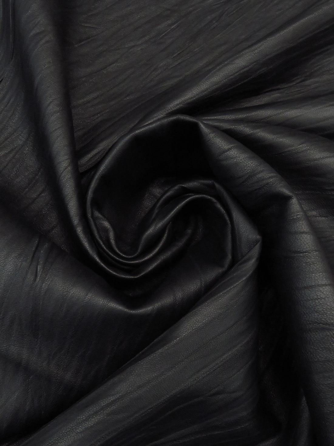 Obsidian 100% Leather Crinkle Texture Leather Skin - 5-7 Square Feet - Ralph Lauren