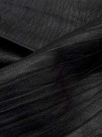 Obsidian 100% Leather Crinkle Texture Leather Skin - 5-7 Square Feet - Ralph Lauren