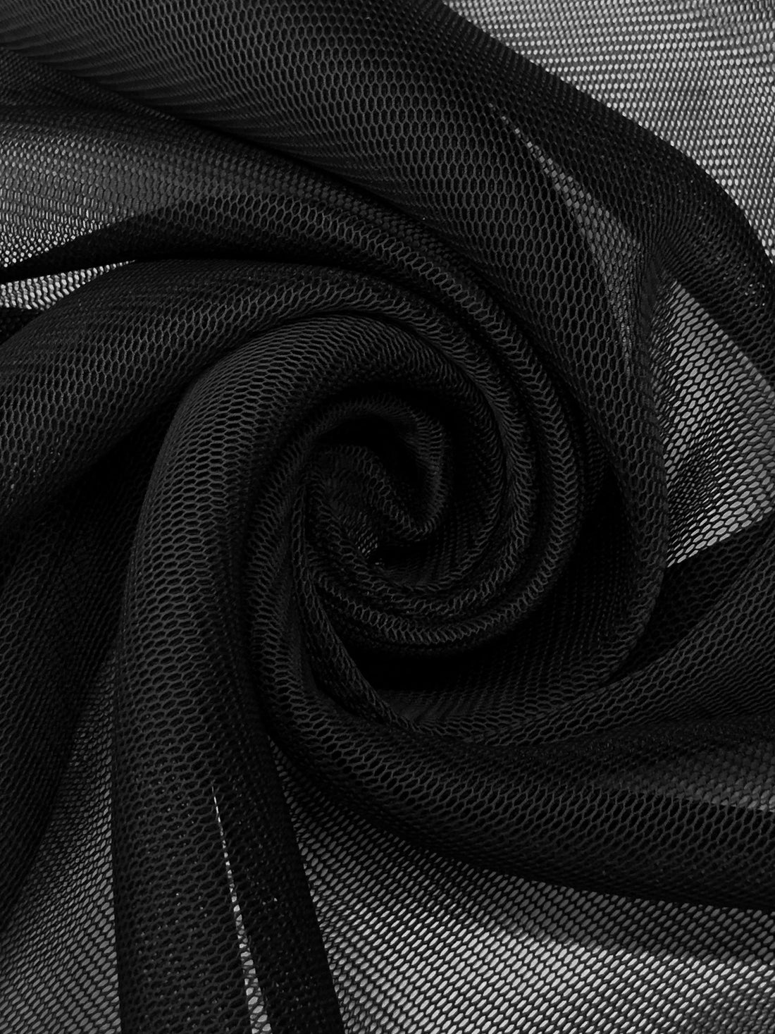 Black 100% Nylon Spacer Mesh 53W