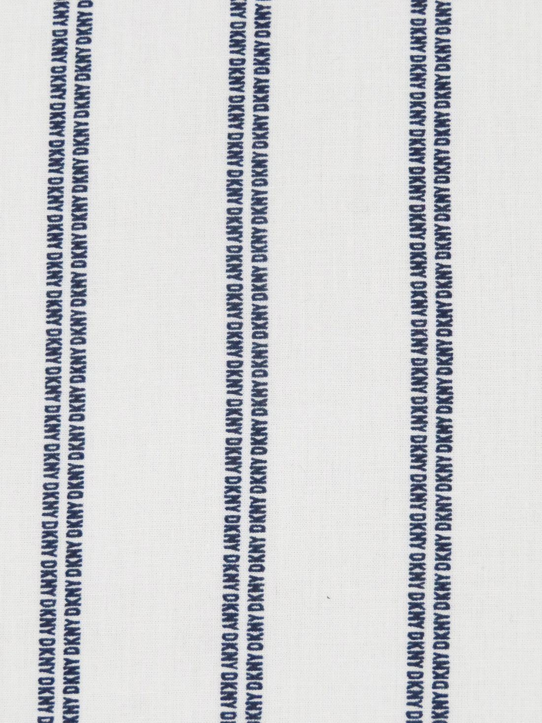 White/Dark Navy 100% Rayon Vertical DKNY Stripe Print Voile - NY Designer - 50W