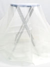 White 100% Silk Organza 53W