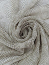 Smoked Gray/Muted Taupe/Pale Gray 100% Silk Snakeskin Print Chiffon 44W