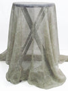 Smoked Gray/Muted Taupe/Pale Gray 100% Silk Snakeskin Print Chiffon 44W