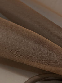 Terra Brown 100% Silk Organza 42W