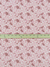 Dark Cherry Pink/Pale Khaki/Burgundy Polyester/Lycra Small Floral Print Crepe Knit 60W