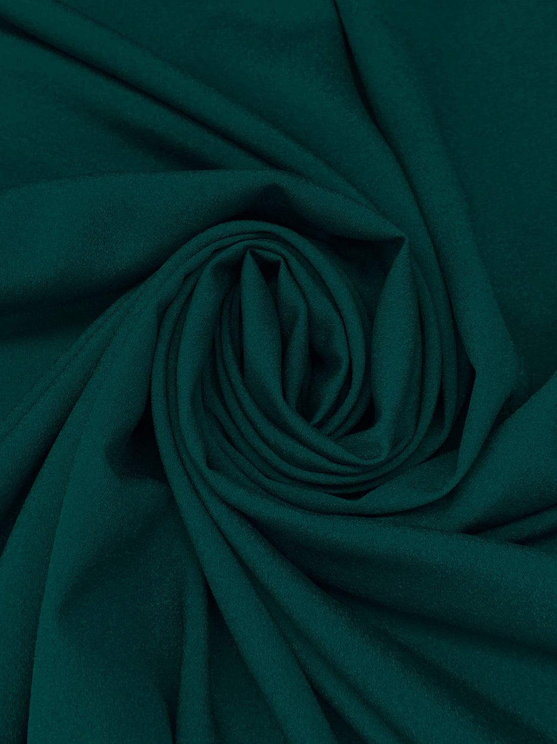 Dark Pine Teal 100% Polyester Crepe de Chine 56W