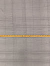 Middle Gray 100% Silk Novelty Plaid Weave Chiffon 43W